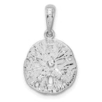 FJC Finejewelers 925 Silver and 14k Yellow Gold Accents Textured Sand Dollar with Starfish Charm