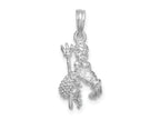FJC Finejewelers 925 Sterling Silver Rhodium Plated Polished 3D Aquarius Zodiac Charm