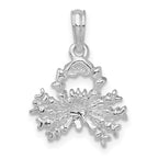 FJC Finejewelers 925 Sterling Silver Rhodium Plated Polished 3D Cancer Zodiac Charm
