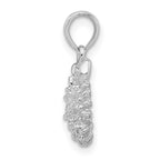 FJC Finejewelers 925 Sterling Silver Rhodium Plated Polished 3D Scorpio Zodiac Charm