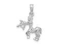 FJC Finejewelers 925 Sterling Silver Rhodium Plated Polished 3D Sagittarius Zodiac Charm