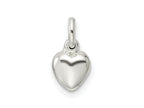 FJC Finejewelers 925 Sterling Silver Small Puffed Heart Charm 13 x 6 mm