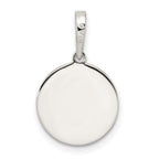 FJC Finejewelers 925 Sterling Silver Rhodium Plated Enameled Yin Yang Charm 21 x 12 mm
