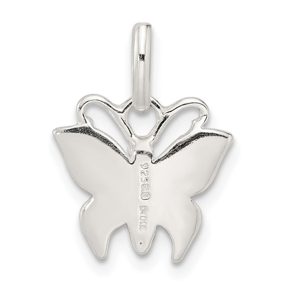FJC Finejewelers 925 Sterling Silver Polished Enameled Butterfly Charm 18 x 13 mm