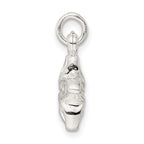 FJC Finejewelers 925 Sterling Silver Puffed Flower Charm 21 x 12 mm