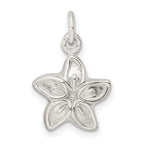 FJC Finejewelers 925 Sterling Silver Puffed Flower Charm 21 x 12 mm