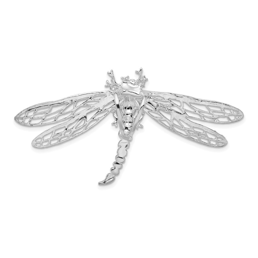 FJC Finejewelers 925 Sterling Silver Polished Dragonfly with Filigree Wings Slide 30 x 57 mm