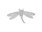 FJC Finejewelers 925 Sterling Silver Polished Dragonfly with Filigree Wings Slide 30 x 57 mm
