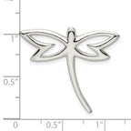 FJC Finejewelers 925 Sterling Silver Polished Dragonfly Chain Slide 25 x 28 mm