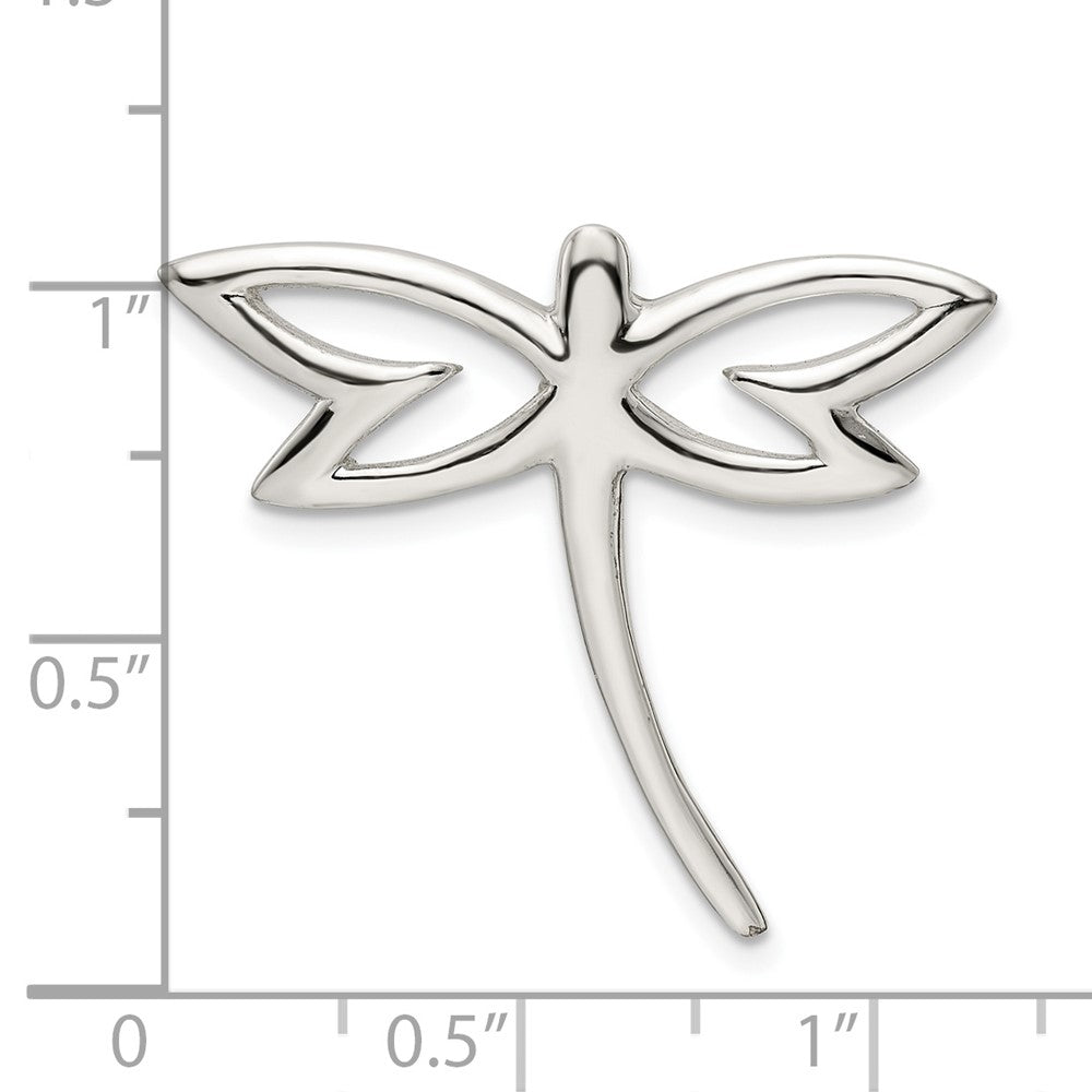 FJC Finejewelers 925 Sterling Silver Polished Dragonfly Chain Slide 25 x 28 mm