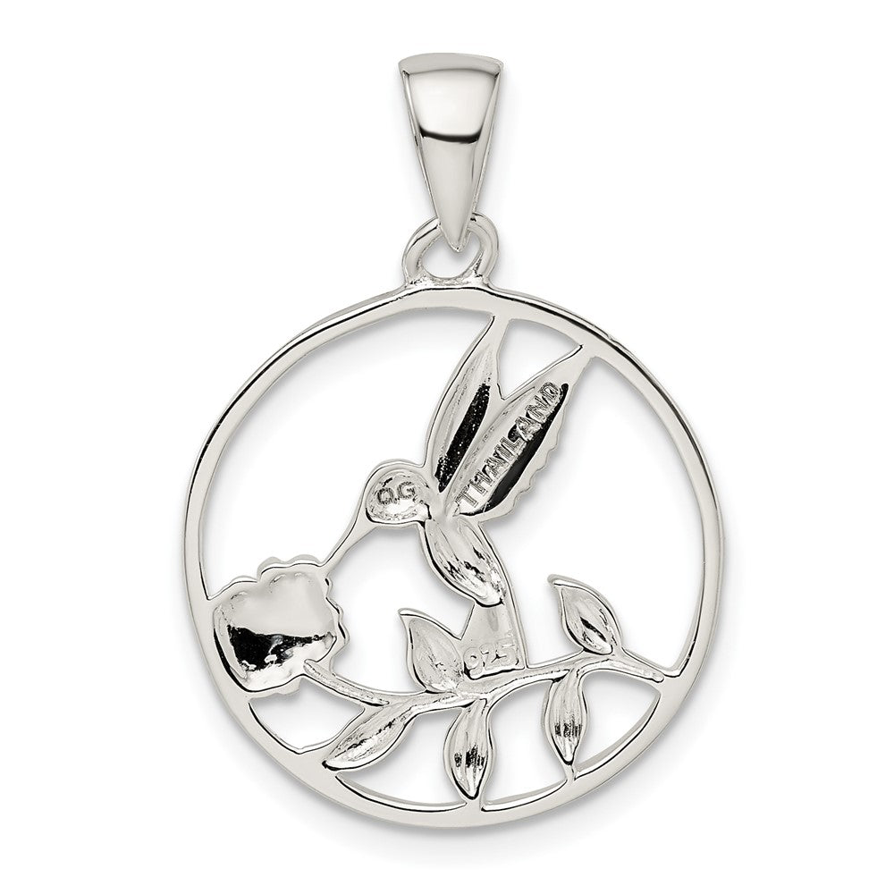 FJC Finejewelers 925 Sterling Silver Hummingbird Charm 29 x 19 mm