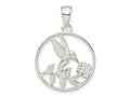 FJC Finejewelers 925 Sterling Silver Hummingbird Charm 29 x 19 mm