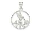 FJC Finejewelers 925 Sterling Silver Hummingbird Charm 29 x 19 mm