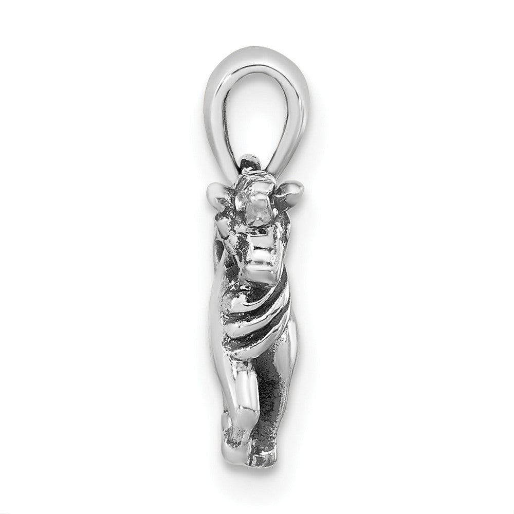 FJC Finejewelers 925 Sterling Silver Antiqued Polished Unicorn Charm 16 x 12 mm