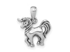 FJC Finejewelers 925 Sterling Silver Antiqued Polished Unicorn Charm 16 x 12 mm