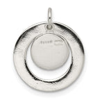 FJC Finejewelers 925 Sterling Silver Round NOT ALL WHO WANDER Charm 19 x 16 mm