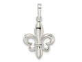 FJC Finejewelers 925 Sterling Silver Rhodium Plated Fleur de Lis Charm 27 x 15 mm