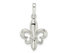 FJC Finejewelers 925 Sterling Silver Rhodium Plated Fleur de Lis Charm 27 x 15 mm