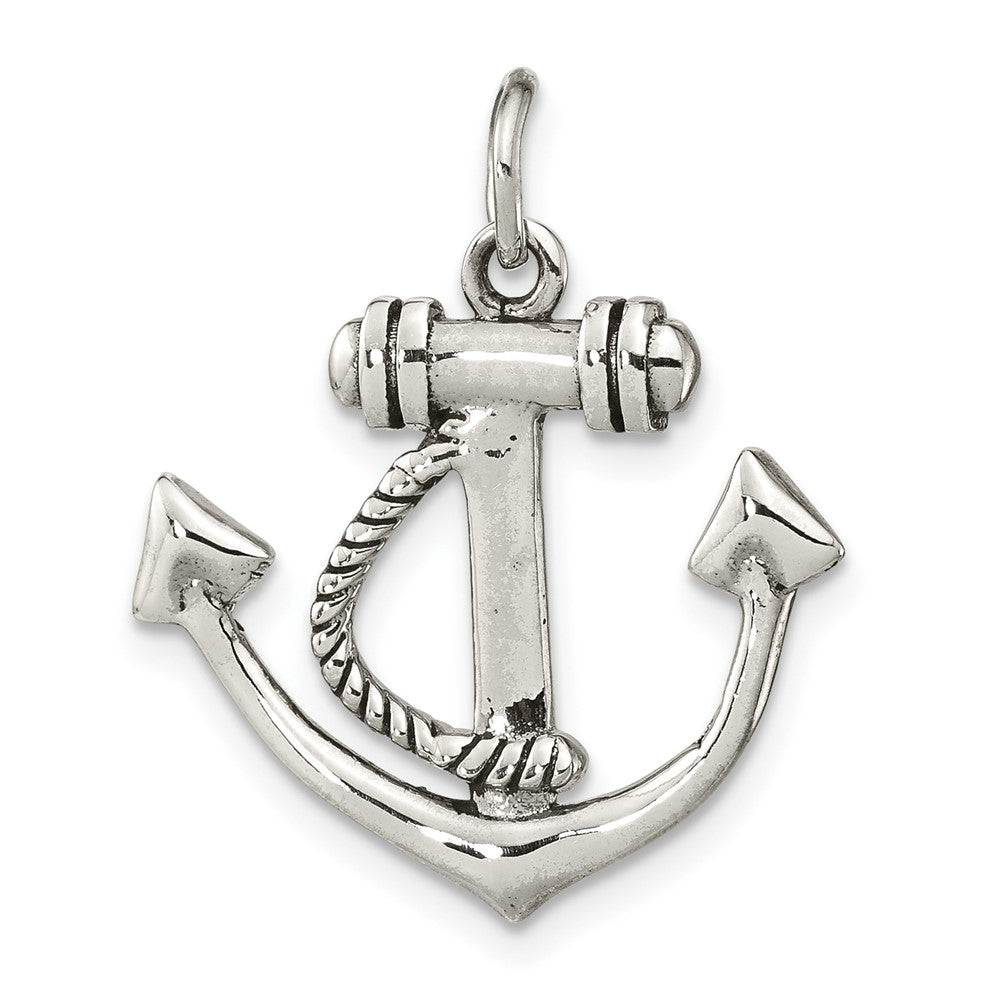 FJC Finejewelers 925 Sterling Silver Polished Anchor Charm 25 x 21 mm
