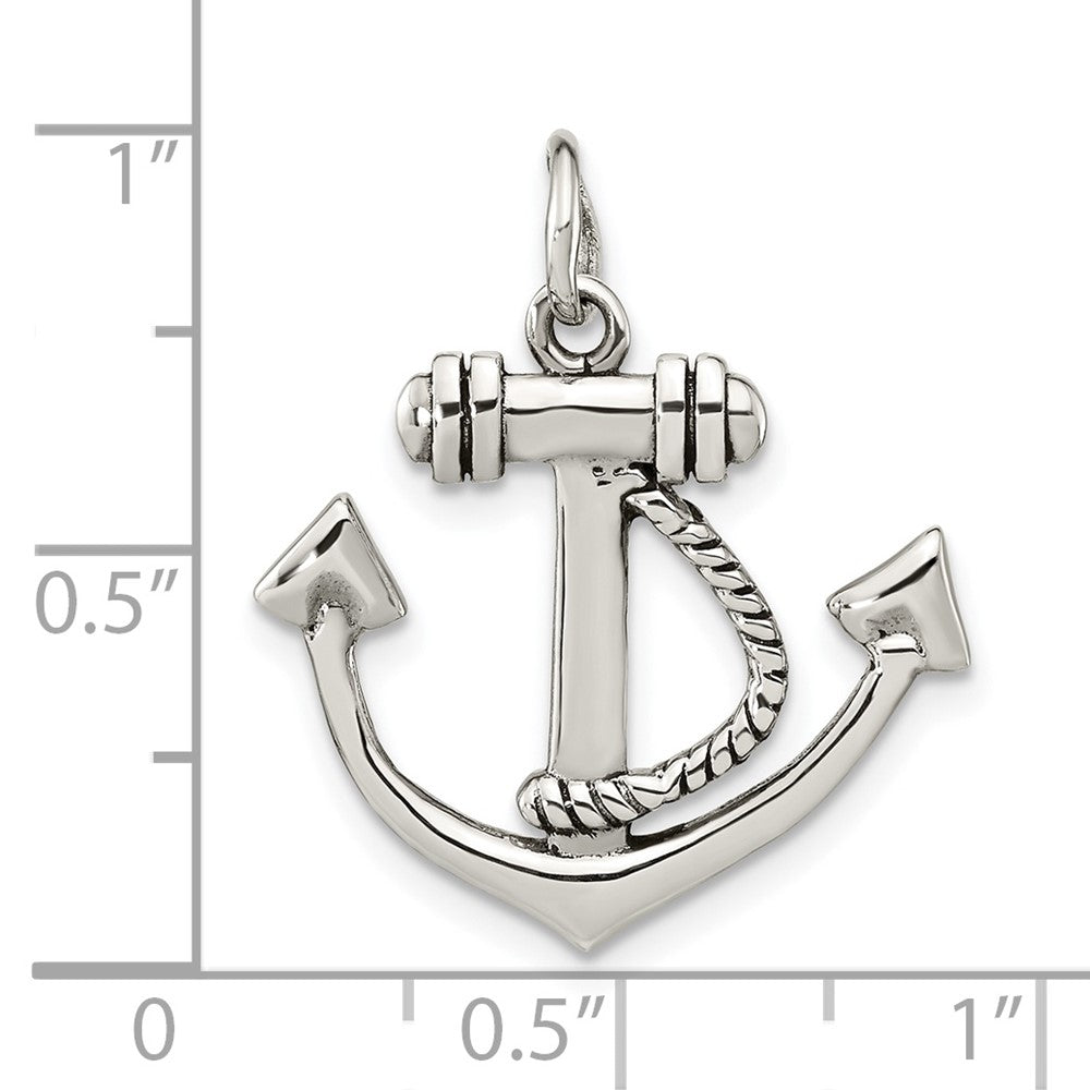 FJC Finejewelers 925 Sterling Silver Polished Anchor Charm 25 x 21 mm