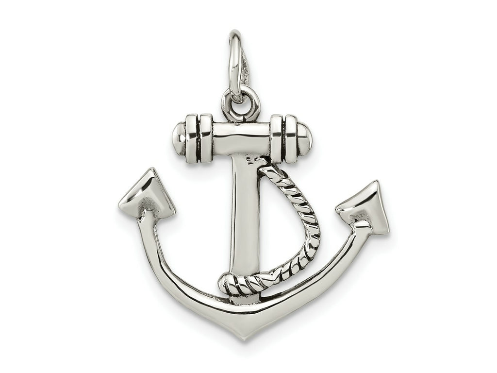 FJC Finejewelers 925 Sterling Silver Polished Anchor Charm 25 x 21 mm