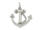 FJC Finejewelers 925 Sterling Silver Polished Anchor Charm 25 x 21 mm
