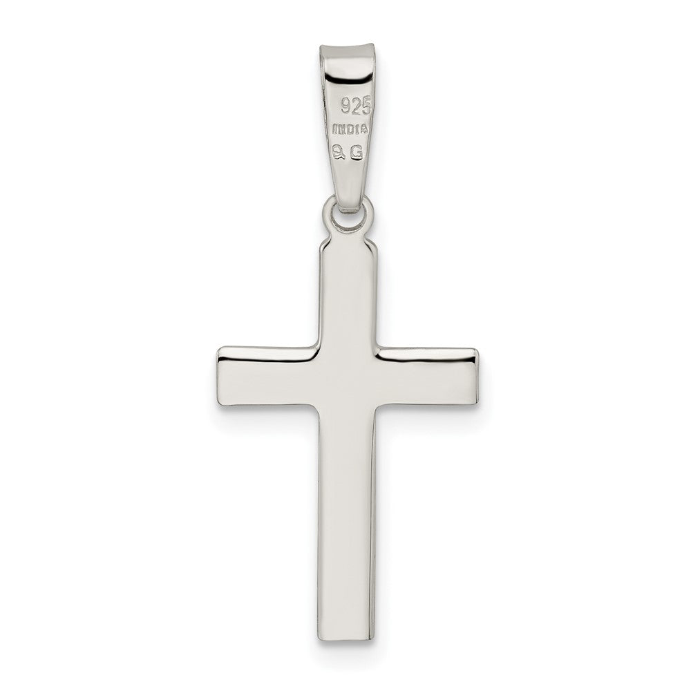 FJC Finejewelers 925 Sterling Silver Polished and Satin Center Latin Cross Charm 35 x 16 mm
