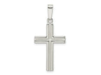 FJC Finejewelers 925 Sterling Silver Polished and Satin Latin Cross Charm 29 x 13 mm