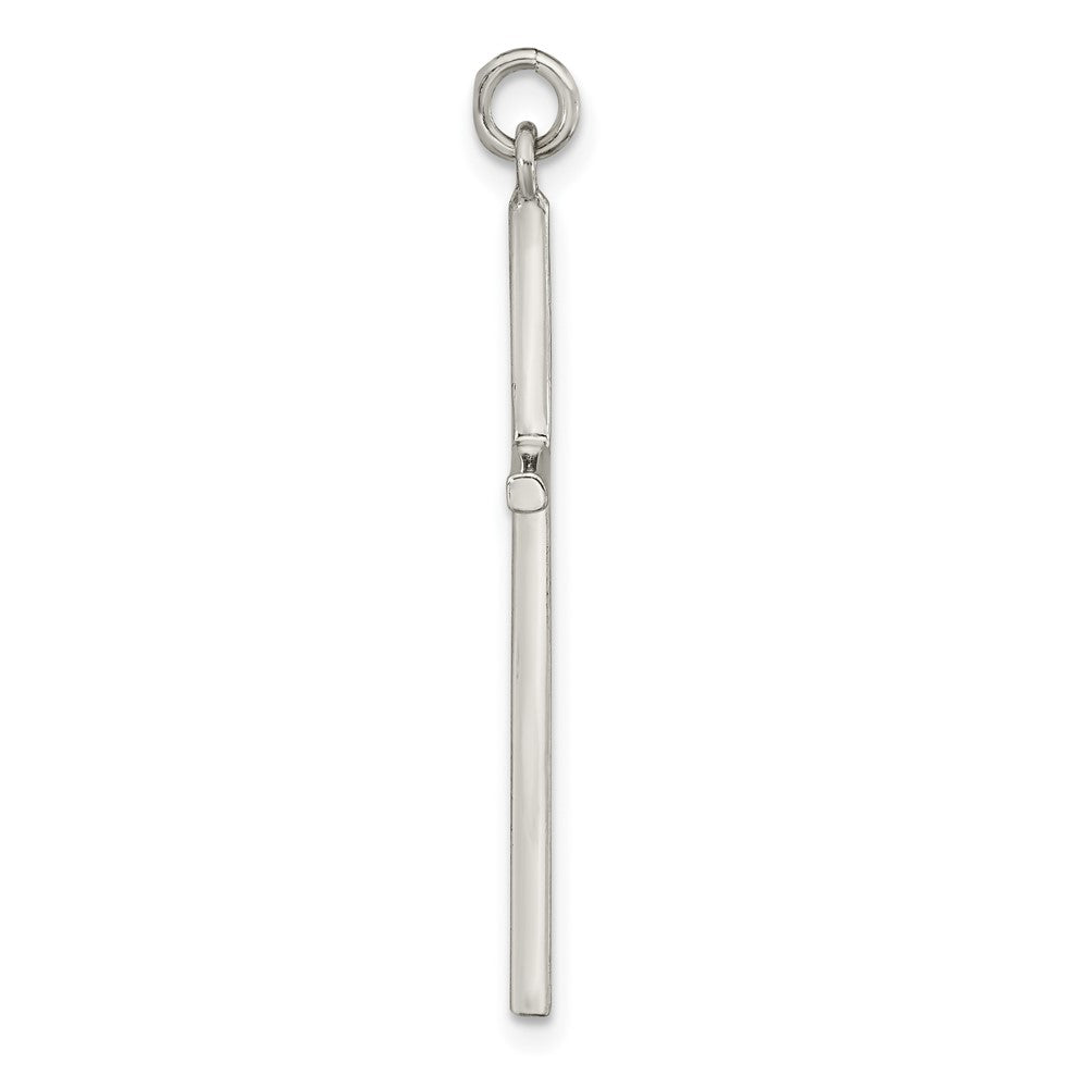 FJC Finejewelers 925 Sterling Silver Polished Cross Charm 33 x 18 mm