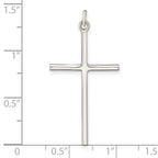 FJC Finejewelers 925 Sterling Silver Polished Cross Charm 33 x 18 mm