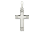 FJC Finejewelers 925 Sterling Silver Polished with Rope Ends Latin Cross Charm 35 x 16 mm
