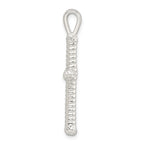 FJC Finejewelers 925 Sterling Silver Polished Twisted Hollow Latin Cross Charm 38 x 19 mm