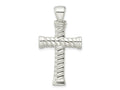 FJC Finejewelers 925 Sterling Silver Polished Twisted Hollow Large Latin Cross Charm 37 x 19 mm