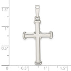 FJC Finejewelers 925 Sterling Silver Polished Cross Charm 39 x 20 mm