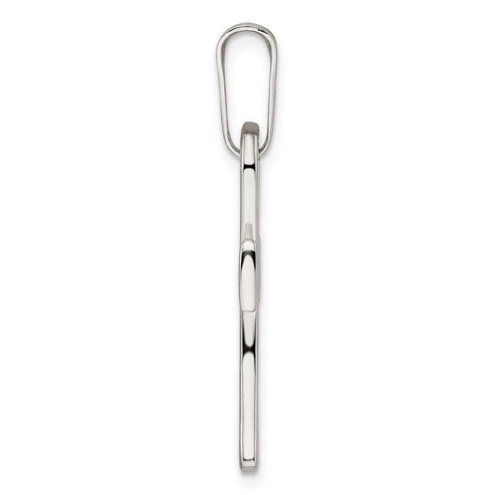 FJC Finejewelers 925 Sterling Silver Polished Ankh Cross Charm 36 x 13 mm
