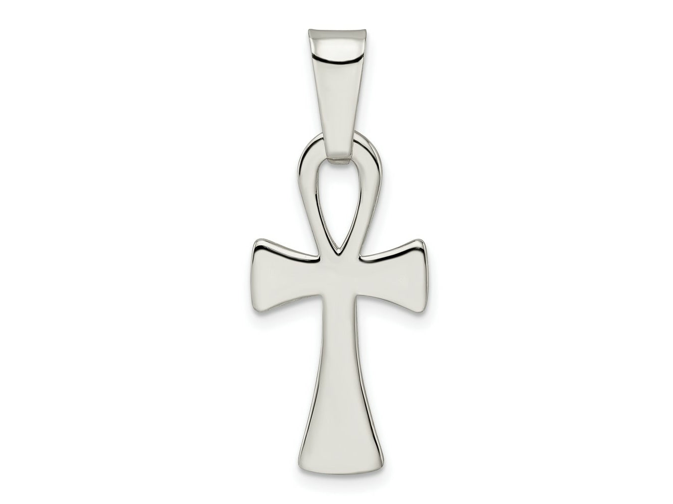 FJC Finejewelers 925 Sterling Silver Polished Ankh Cross Charm 36 x 13 mm