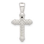 FJC Finejewelers 925 Sterling Silver Polished Cross Charm 27 x 15 mm