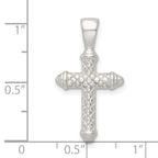 FJC Finejewelers 925 Sterling Silver Polished Cross Charm 27 x 15 mm