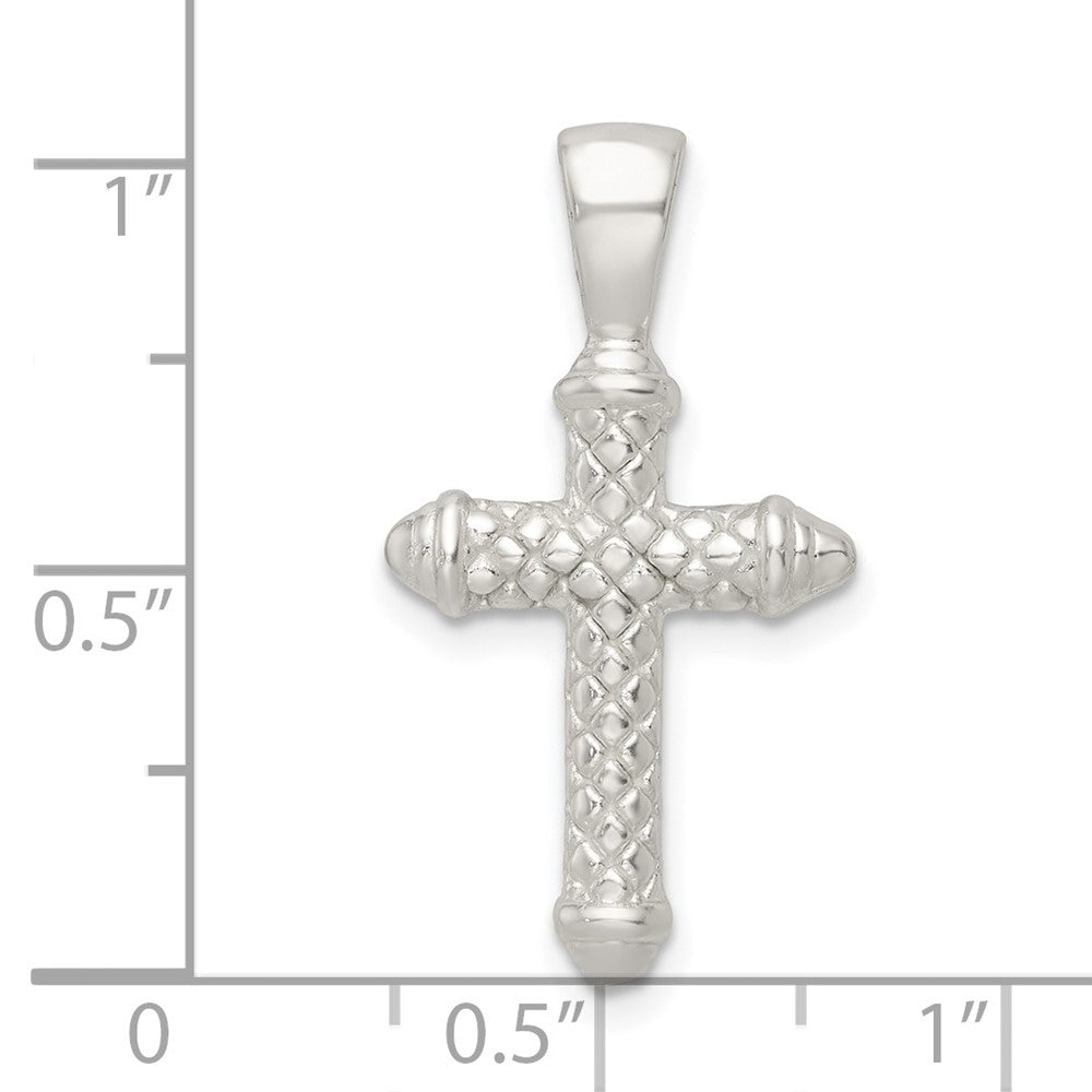 FJC Finejewelers 925 Sterling Silver Polished Cross Charm 27 x 15 mm