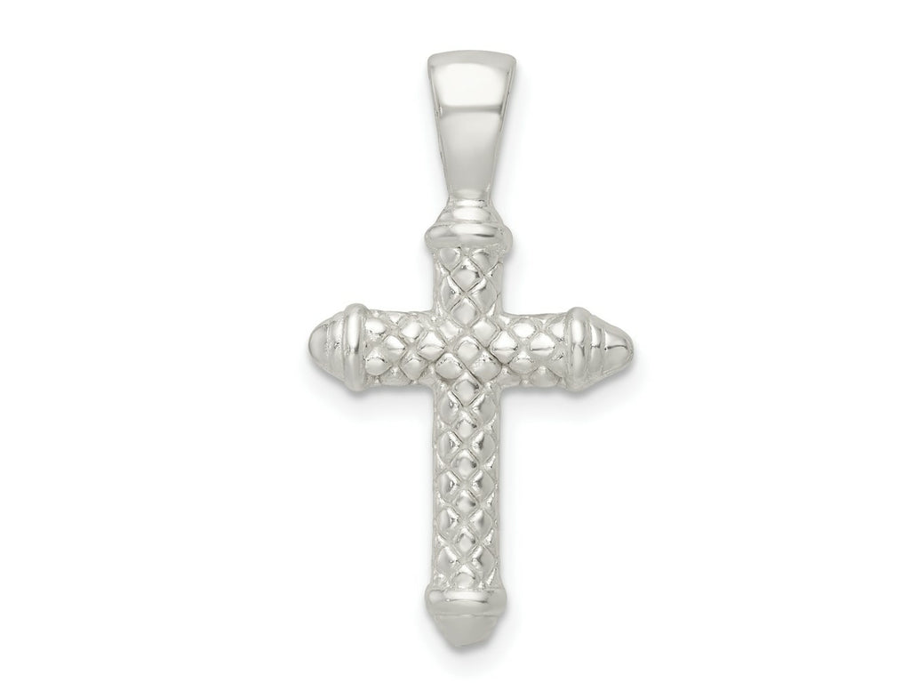 FJC Finejewelers 925 Sterling Silver Polished Cross Charm 27 x 15 mm