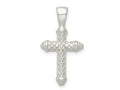 FJC Finejewelers 925 Sterling Silver Polished Cross Charm 27 x 15 mm
