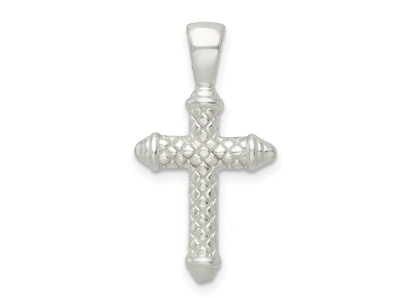 FJC Finejewelers 925 Sterling Silver Polished Cross Charm 27 x 15 mm