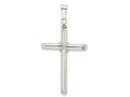 FJC Finejewelers 925 Sterling Silver Polished X Center Large Hollow Tube Cross Charm 50 x 28 mm