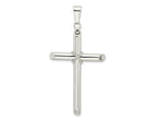 FJC Finejewelers 925 Sterling Silver Polished X Center Large Hollow Tube Cross Charm 50 x 28 mm