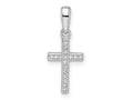 FJC Finejewelers 925 Sterling Silver Rhodium Plated CZ Cross Charm 20 x 8 mm