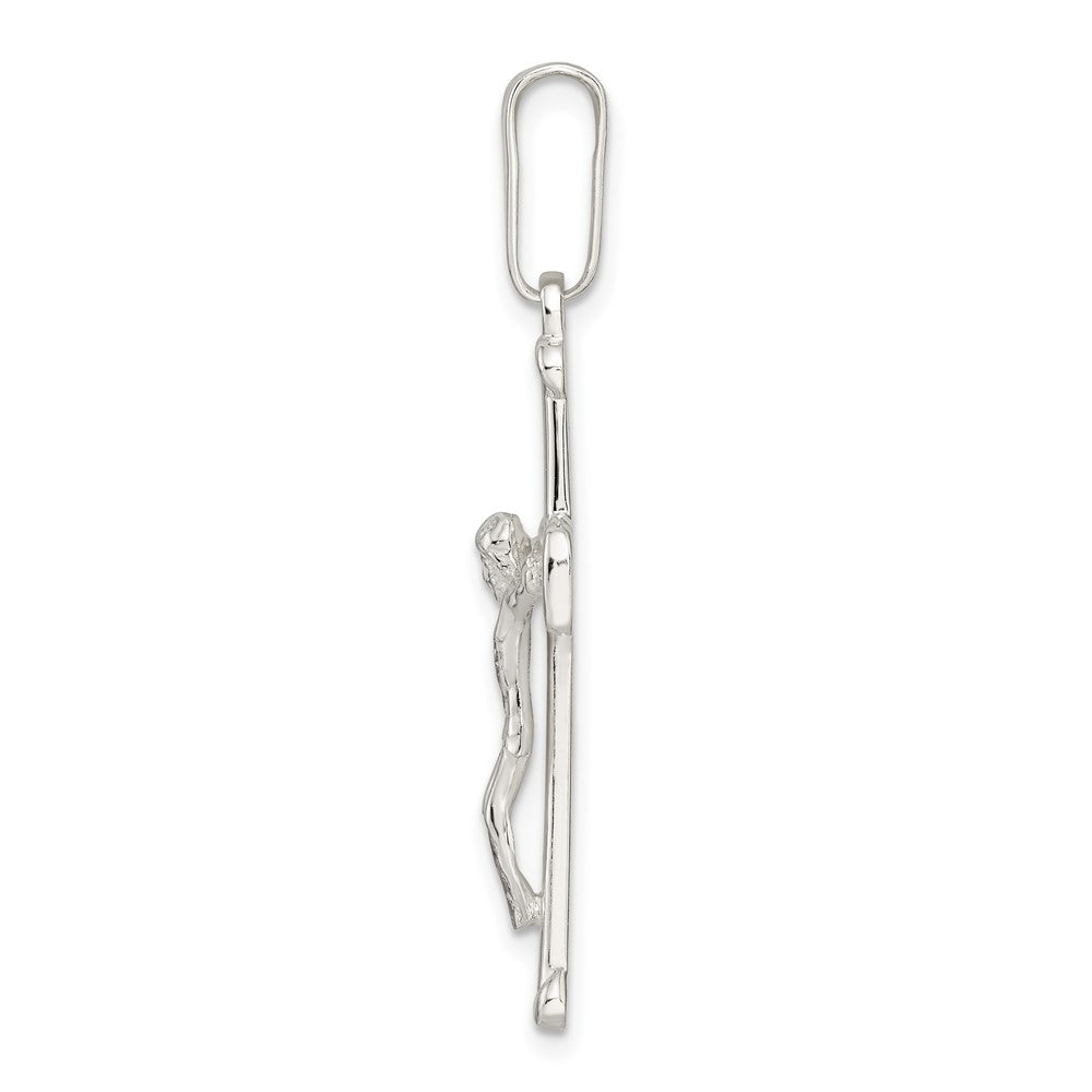 FJC Finejewelers 925 Sterling Silver Polished Crucifix Charm 41 x 20 mm