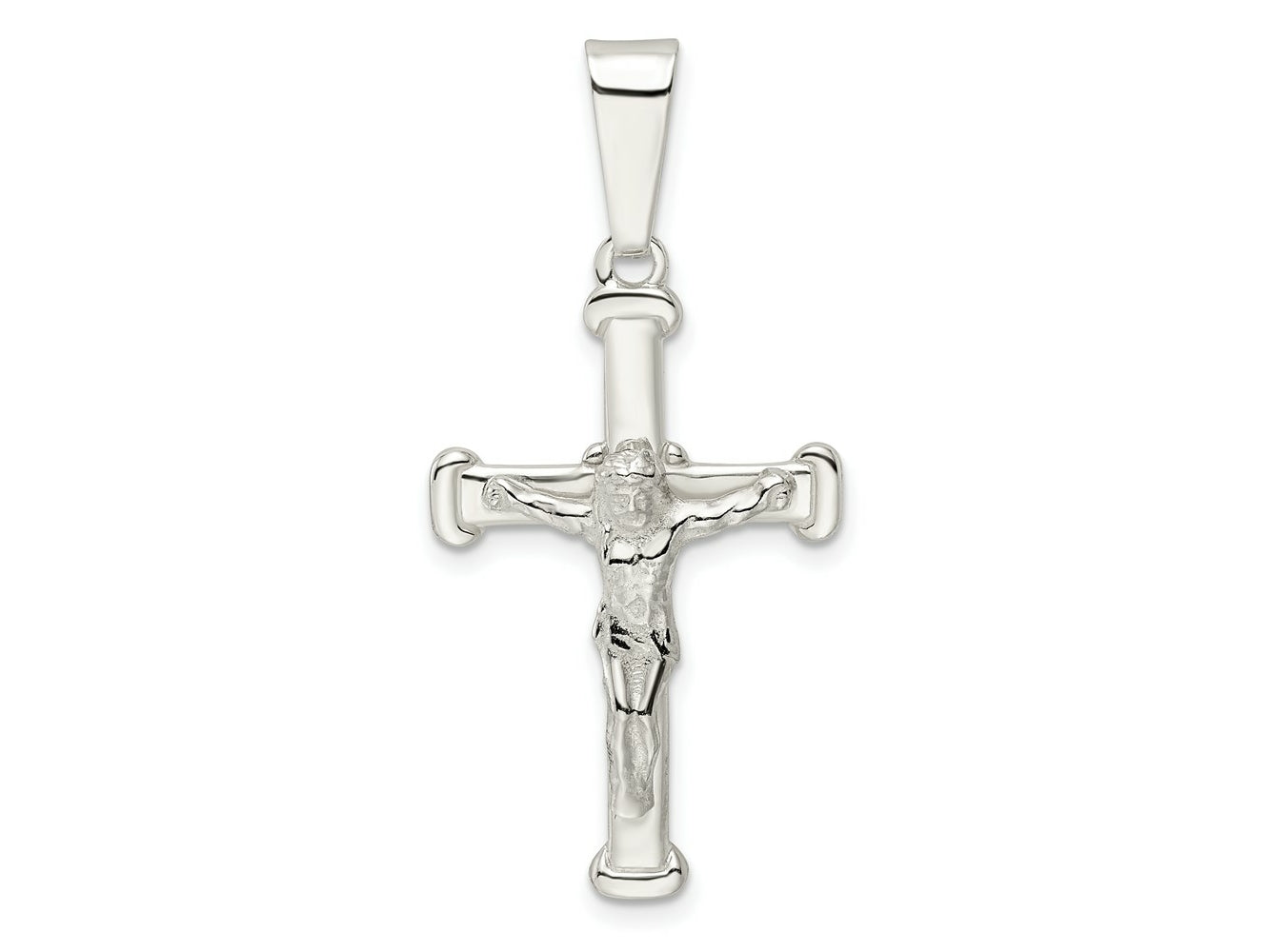 FJC Finejewelers 925 Sterling Silver Polished Crucifix Charm 41 x 20 mm