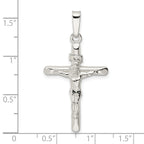 FJC Finejewelers 925 Sterling Silver Polished Crucifix Charm 38 x 21 mm