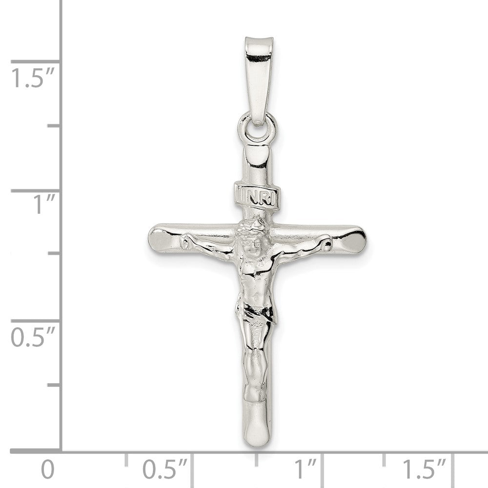FJC Finejewelers 925 Sterling Silver Polished Crucifix Charm 38 x 21 mm