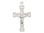 FJC Finejewelers 925 Sterling Silver Polished Crucifix Charm 57 x 34 mm